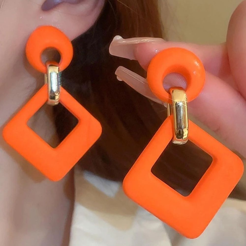 3for$20 Andkiss 1pair Fashionable Square Drop Earrings For Women